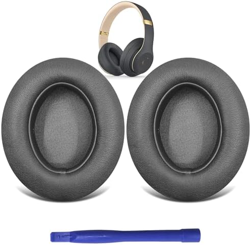 Upgrade Your Beats Studio 3 & 2 Wireless Headphones with Premium Replacement Ear Cushions – Luxurious Soft Protein Leatherette Earmuffs Featuring Enhanced Compatibility for Effortless Installation – Experience Unmatched Comfort and Superior Sound Quality with Memory Foam Ear Pads in Sleek Titanium Finish – Transform Your Listening with Exceptional Noise Isolation and Long-Lasting Durability