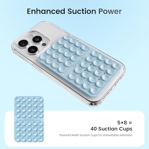 Klearlook 4-Pack Silicone Suction Cup Phone Mount – Creative Hands-Free Phone Grip for Stunning Selfies & Videos in Clear, Light Pink, Hot Pink, and Lavender – Innovative Double-Sided Suction Technology for Wide Compatibility – Premium Durable Design for Effortless Content Creation and Easy Maintenance