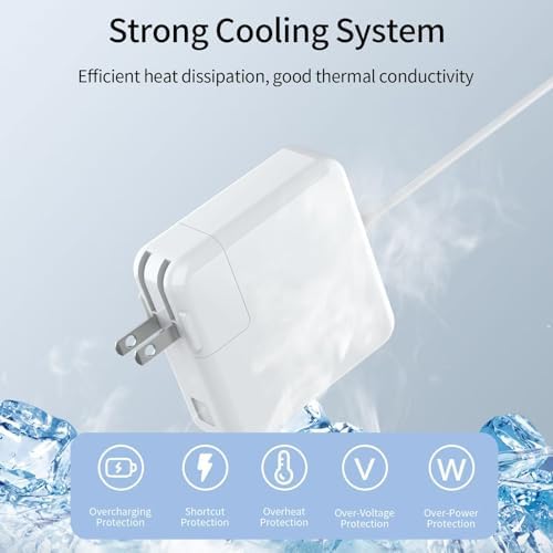 Elevate Your Charging Efficiency with the High-Performance 60 W/45 W T-Tip Magnetic Power Adapter for Mac Book Air (2012-2015) – Unmatched Compatibility for Models A1425, A1502, A1465, A1466, A1436, A1435 – Ultra-Lightweight & Travel-Friendly Design for Effortless Power On-the-Go