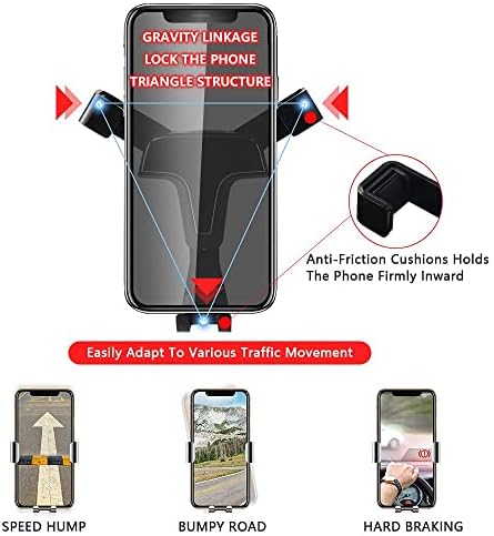Toyota Camry Hybrid Phone Holder Mount – Advanced Gravity Cradle for Seamless Smartphone Navigation and Hands-Free Calling – Durable Air Vent Accessory for Optimal Visibility and Enhanced Compatibility