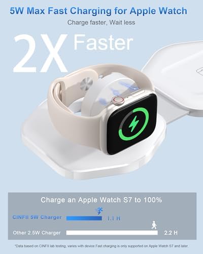 Ultimate 3-in-1 Magnetic Wireless Charging Station for Apple Devices – Foldable Travel Charger for i Phone 16/15/14/13/12 Pro Max, Apple Watch & Air Pods – Fast, Efficient, and Stylish Power Solution for On-the-Go Charging