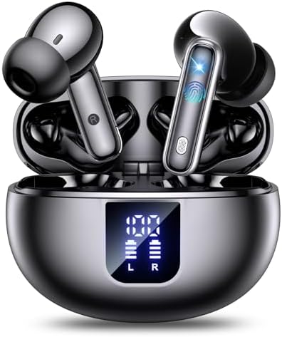 Advanced Bluetooth 5.4 Wireless Earbuds with Dual Noise Cancelling – Unleash Powerful Deep Bass and Enjoy 36 Hours of Playtime with IP7 Waterproof Design – Ideal for Active Lifestyles with ANC & ENC for Superior Audio Clarity and Intuitive LED Battery Indicator Advanced Bluetooth 5.4 Wireless Earbuds with Dual Noise Cancelling – Unleash Powerful Deep Bass and Enjoy 36 Hours of Playtime with IP7 Waterproof Design – Ideal for Active Lifestyles with ANC & ENC for Superior Audio Clarity and Intuitive LED Battery Indicator