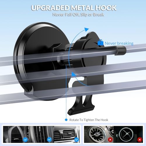 Experience Unmatched Convenience with the 15 W Mag Safe Car Mount Charger – Fast Wireless Charging for i Phone 12-16 Series, Effortless Magnetic Hold for Secure Navigation and Streaming, Sleek Air Vent Design for Maximum Visibility and Accessibility, Perfect for On-the-Go Lifestyle and Modern Automobile Interiors