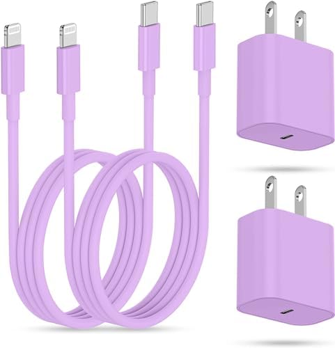 Lightning-Fast 20 W Apple Charger with MFi Certification – 6 ft USB-C to Lightning Cable Included for i Phone 14 Pro Max/14/13 Pro/12 Mini/12/11 & i Pad Air – Compact Power Block for Ultimate Portability and Rapid Charging Efficiency