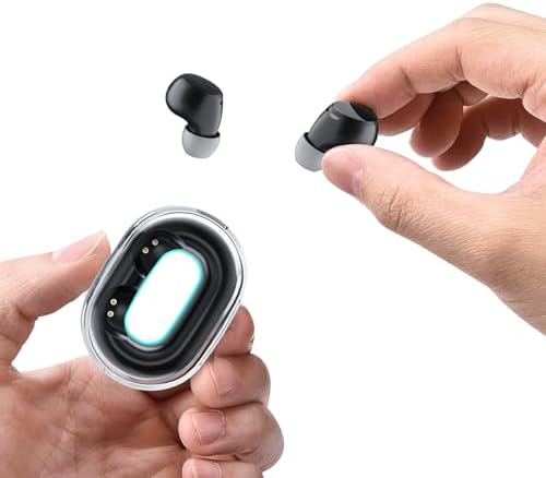 Invisible Mini Bluetooth Earbuds for Small Ears – Ultra-Discreet Wireless Headphones for Seamless Comfort at Work and Sleep – Advanced Pairing with Enhanced Device Compatibility – Ideal for Professionals Seeking Hidden Audio Solutions and All-Day Wear – Lightweight Low-Profile Design Perfect for Active Lifestyles