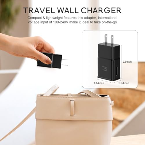 Samsung Adaptive Fast Charging Wall Charger: Rapid Quick Charge Adapter for Galaxy S Series & Note – High-Speed Power Delivery, Compact Design, Enhanced Durability, Over-Voltage Protection for Optimal Device Lifespan