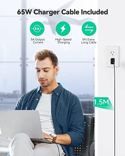 TECKNET 65 W Ga N Wall Charger – PD 3.0 USB-C Fast Charging Adapter with 3 Ports, Foldable Travel Plug for i Phone 16 Series, Galaxy S24/S25, Mac Book Pro, and Switch – Ultimate Power Solution for On-the-Go Efficiency and Versatility