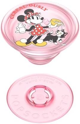 Minnie & Daisy Pop Socket Phone Grip with Versatile Kickstand – Stylish Adhesive Cell Phone Holder for One-Handed Use – Universal Compatibility with i Phone, Samsung & More – Swappable Design for Customization and Wireless Charging Friendly – Anti-Drop Technology for Enhanced Security – Perfect for On-the-Go Users