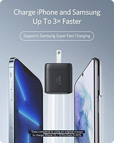 Anker Nano II 45 W USB-C Charger – Compact Ga N Fast Charger for Mac Book Pro, i Phone 15, Galaxy & More – Foldable Design for Ultimate Portability and Enhanced Charging Efficiency with PPS Technology