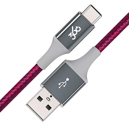 Premium 4 ft Braided USB-C to USB-A Charging Cable by 360 Electrical Habitat | Fast Charging Cord for Phones, Tablets & Laptops | Durable Tangle-Free Design in Navy | Enhanced Compatibility for Seamless Power-Up Experience Premium 4 ft Braided USB-C to USB-A Charging Cable by 360 Electrical Habitat | Fast Charging Cord for Phones, Tablets & Laptops | Durable Tangle-Free Design in Navy | Enhanced Compatibility for Seamless Power-Up Experience