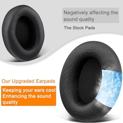 Transform Your Beats Studio Pro with SOULWIT’s Premium Cooling Gel Earpads – Advanced Breathable Mesh & High-Density Foam for Superior Comfort and Noise Isolation – Stylish Navy Blue Aesthetic – Enhanced Fit for Ultimate Audio Enjoyment