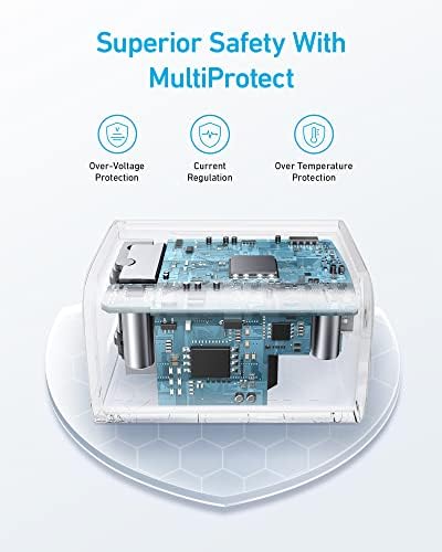 Anker 30 W Compact USB-C Charger Duo – Foldable Fast Charging Solution for i Phone 16/15, Samsung S23, Mac Book Air, Pixelbook & i Pad Pro – Ideal for Travel and Home Use with Advanced Safety Features (2 Pack, Cables Not Included)