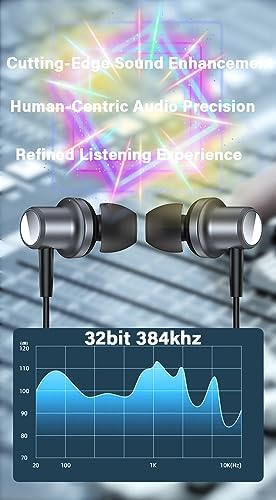 Premium USB Type C Earbuds with Magnetic Bass and Noise-Canceling – Ultimate In-Ear Headphones for i Phone 15 Pro Max, Galaxy S23 Ultra, Pixel 8 & More – Ergonomic Wired Design for Enhanced Comfort and Clarity – Ideal for Music, Calls, and Daily Commuting – GAROGYI Quality Audio Solution in Sleek Gray Finish