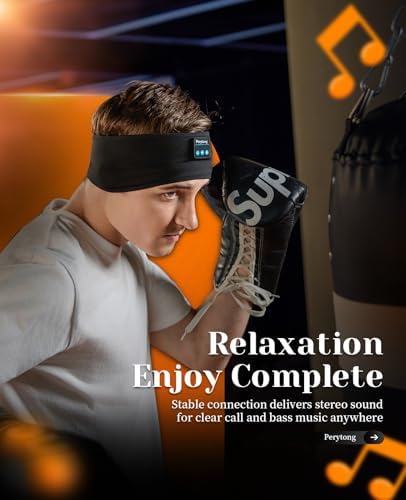 Ultimate Bluetooth Sleep Headphones with Adaptive Headband – Wireless Earbuds for Supreme Comfort & High-Definition Sound Quality – Perfect for Yoga, Fitness, and Serene Sleep – Thoughtful Gift Choice for Any Occasion, Effortless Connectivity & Multifunctional Design