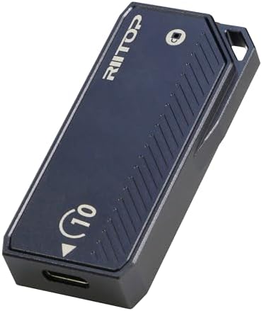 RIITOP M.2 2230 USB-C Enclosure – Ultra-Fast 10 Gbps Aluminum SSD Adapter for M Key NVMe & B+M Key SATA Drives, Compact 22 x 30 mm Design for Enhanced Portability and Seamless Compatibility with Windows, mac OS & Linux