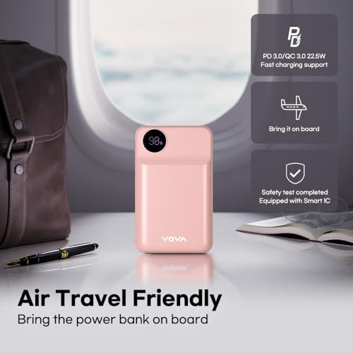 High-Capacity 20,000 m Ah Portable Power Bank with 22.5 W Fast Charging, LED Display, and Triple Output for i Phone, Samsung Galaxy, and i Pad – Ultimate Travel Companion for On-the-Go Charging Solutions