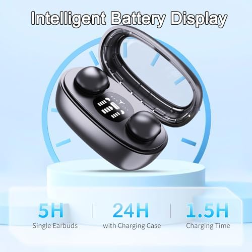 Rehoria Mini Sleep Headphones for Side Sleepers – Ultra-Lightweight Comfort Earbuds with Fast Charging Case for Premium Audio Experience – Ideal for Meditation and Relaxation in Light Coffee Finish