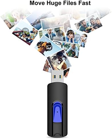 512 GB High-Speed USB Flash Drive by JUANWE – Retractable, Dustproof & Portable Memory Stick for Effortless File Storage and Transfer – Ideal for Photos, Videos, and More – Enhanced Compatibility with USB 3.0 Devices
