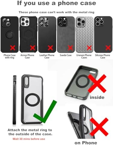 Ultimate 360° Nano Gel Magnetic Car Phone Holder – Unrivaled Suction Power & Magnetic Grip for i Phone 16 Pro Max – Enhanced Magsafe Compatibility with Customizable Angles for Effortless Navigation & Easy Residue-Free Installation