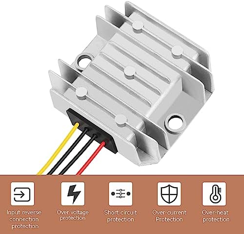 High-Efficiency 30 A Waterproof DC 24 V to 12 V Power Converter – 360 W Buck Supply for Golf Carts & Club Cars with Superior Compatibility and Streamlined Performance Solutions
