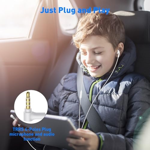 Premium Wired Earbuds with Integrated Microphone – Versatile 3.5 mm Earphones for Macbook, Laptop, i Phone, Android, and Gaming – Lightweight Comfort, Superior Sound Quality, Ideal for Students and Gamers