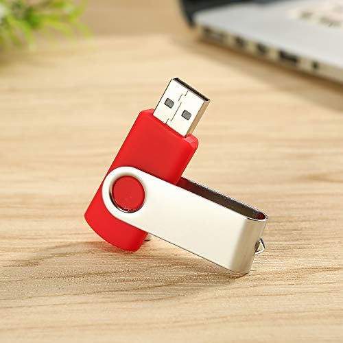 Alihelan 8 GB USB Flash Drive 5 Pack – Vibrant Swivel Memory Sticks with LED Indicator for Seamless Data Transfer, Ideal for Personal and Professional Use – USB 2.0 Portable Storage in Black, Red, Purple, Yellow, and White – Perfect for Easy File Sharing and Backup