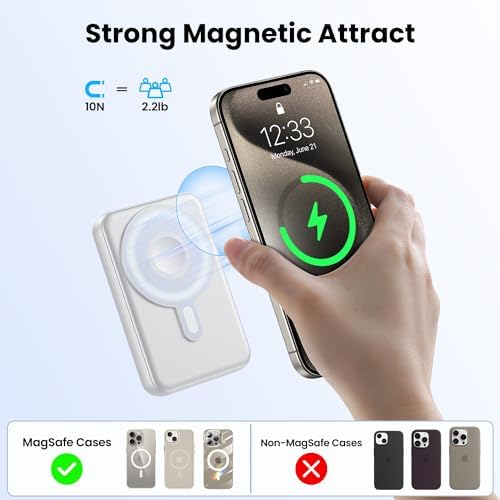 Revolutionary 3-in-1 Magnetic Power Bank 12000 m Ah – Ultra-Fast 22.5 W PD Charging with LCD Display, Wireless Compatibility for i Phone 12-16, i Watch, and Air Pods – Unmatched Portability and Efficiency for On-the-Go Power Solutions