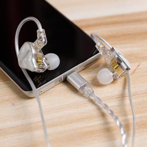 Unleash Superior Sound Quality with Hzsound White Snow In-Ear Monitors – Premium Wired Earbuds Featuring Advanced 10 MM LCP+PU Diaphragm for Unmatched High-Resolution Audio – Perfect for Musicians, Singers, and Gamers Demanding Studio-Grade Performance and Comfort – Durable Resin Drip Design for Long-lasting Use and Universal Device Compatibility