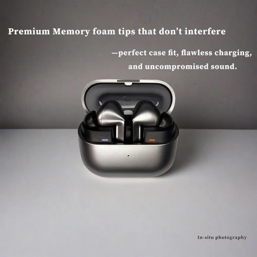 Transform Your Sound Experience with Custom Memory Foam Earbud Tips for Samsung Galaxy Buds3 Pro (2024) – Enhanced Noise Isolation, Luxurious Comfort, and Secure Fit (3 Pairs) – Perfect for Music Lovers and Active Lifestyles