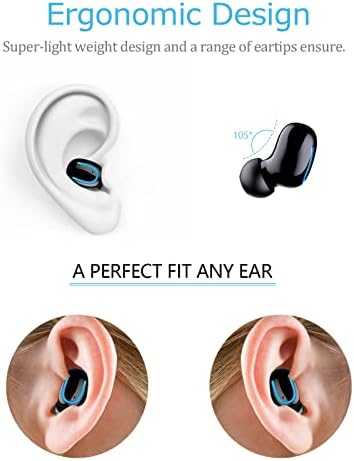 Ultra-Compact Bluetooth Earbud – IPX5 Waterproof Single Wireless Headphone with 6-Hour Battery Life for i Phone, Android, PC & TV – Premium Sound Quality & Lightning-Fast Pairing for Active Lifestyles