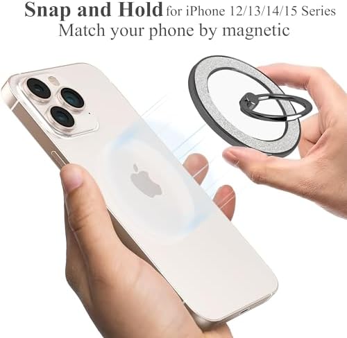 LIZIMANDU Mag Safe Magnetic Phone Holder – Rose Gold Finger Ring Stand for i Phone 15 Pro Max/Plus and Compatible Smartphones – Stylish Grip with 360-Degree Rotation, Effortless Installation, Wireless Charging Ready, Durable Accessory for Everyday Functionality and Fashion