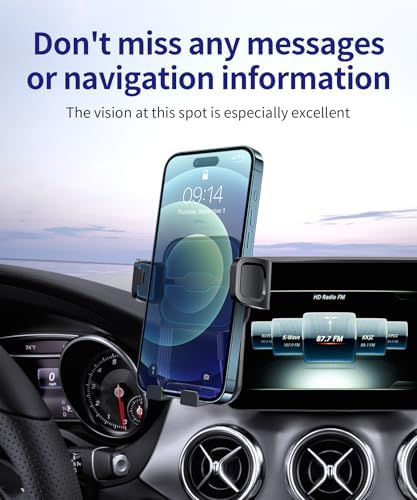 Premium 360° Rotating Phone Holder for 2015 Mercedes Benz GLA/CLA-Class – 5.8″ Screen Auto Mount for Effortless Navigation & Hands-Free Communication – Stylish and Easy-to-Install Car Accessory for Enhanced Safety and Driving Comfort