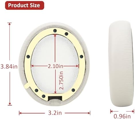 Ultimate Comfort Earpad Upgrade for Beats Studio Pro Wireless Headphones – Luxurious Sandstone Protein Leather with Superior Noise Isolation Foam for Unmatched Audio Clarity and Enhanced Listening Experience