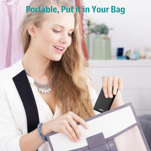 Ultra-Slim 10,000 m Ah Portable Power Bank with Integrated Charging Cables – Lightweight Multi-Device USB Type C Fast Charger for i Phone, Samsung, Android, and More – Ideal Travel Companion for Seamless Power on the Go