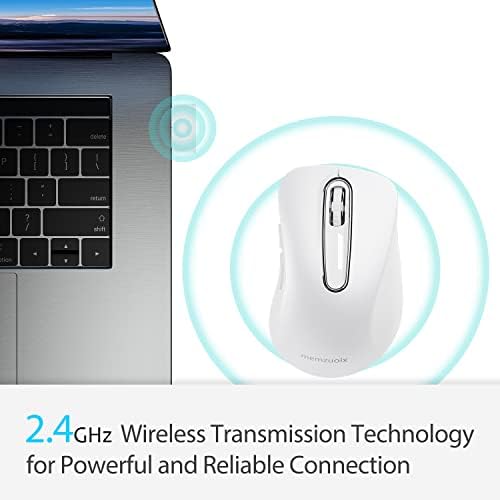 Upgrade Your Workflow with the Memzuoix 2.4 G Wireless Mouse – Ergonomic and Portable 1400 DPI USB Mouse for Laptop, PC & Desktop | 5 Customizable Buttons for Ultimate Control | Ideal for Professionals and Casual Users Alike