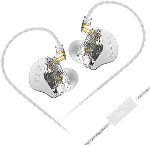 Premium CCA CRA In-Ear Monitor Earphones – Ultra-Thin Dynamic Driver for Superior Clarity & Deep Bass, Tangle-Free Removable Cord with Mic for Seamless Calls, Ergonomic Design for Extended Comfort & Compatibility Across Devices