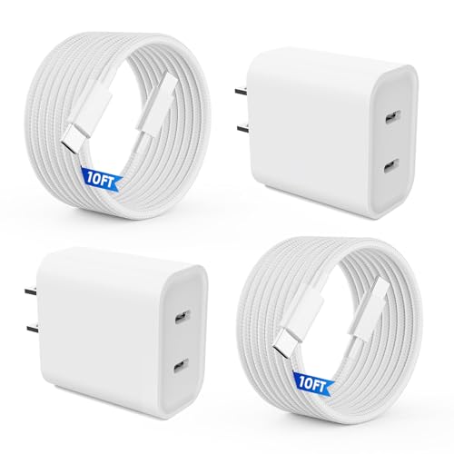 Power Up Your Devices with the 40 W Dual Port USB-C Charger and 10 FT Cable – Fast Charging Solution for i Phone 16, 15 & i Pad 10 th Gen – Efficient Simultaneous Charging for Home or Office – Compact and Lightweight Design for Ultimate Portability – Advanced Safety Features to Prevent Overcharging and Overheating – Ideal for On-the-Go Tech Enthusiasts – Enhanced Compatibility Across All USB-C Devices – Experience Unmatched Convenience and Flexibility in Your Charging Routine