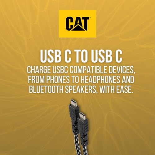 Optimize Your Charging Workflow with the CAT 10 ft Braided USB C Cable – High-Speed Type C Charger for Rapid Device Charging and Syncing, Durable Tangle-Free Design Ideal for Home, Office, and Travel Use