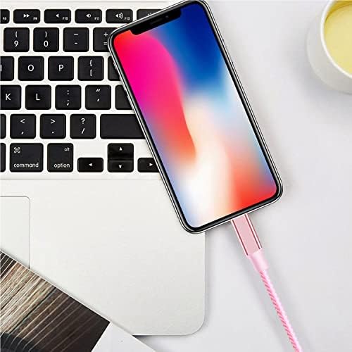 Premium 5-Pack i Phone Charger Set: MFi Certified Nylon Braided Fast Charging Cables (3 FT, 6 FT, 10 FT) for i Phone 14/13/12/11/X/Max/8/7/6/5/SE/i Pad – Unmatched Durability & Versatile Lengths for Every Lifestyle