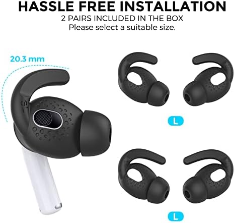 Aha Style Premium Silicone Ear Tips for Air Pods 3 (2021) – 3 Pairs in Large, Medium, and Small Sizes for Maximum Comfort and Noise Isolation – Ideal Apple Air Pods Accessories for Audiophiles Seeking Superior Sound Quality and Enhanced Listening Experience