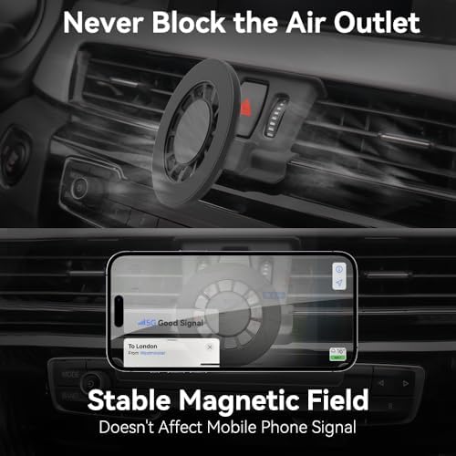 BMW X1 & X2 Car Phone Holder – Ultimate Hands-Free Air Vent Mount for i Phone 15/14/13/12 Pro Max and All Phones – 360-Degree Rotation, Mag Safe Compatible, No-Tool Installation, Durable Design – Enhance Driving Safety and Convenience