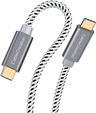 6.6 FT USB C to USB C Cable with LED Wattage Display – High-Speed 100 W PD Charging & Data Transfer, Durable Braided Design for i Pad, Mac Book, Galaxy S23/S22/S21, Pixel, Steam Deck, PS5 – Ultimate Connectivity Solution in Sleek Black