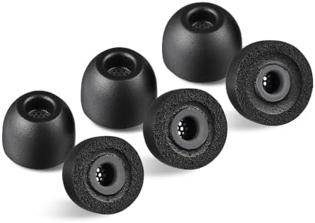 Transform Your Listening Experience with AZLA Foamax Memory Foam Earbud Tips – Premium Noise-Canceling Accessories for Sony, Beats, Samsung, and Skullcandy – Available in M/ML/L Sizes for Optimal Fit and Superior Sound Isolation