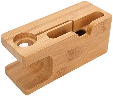 Eco-Friendly Bamboo Multi-Device Charging Station – Elegant Docking Organizer with Advanced Cable Management for Smartphones, Tablets, and Wearables – Optimize Charging Efficiency and Declutter Your Workspace with Style