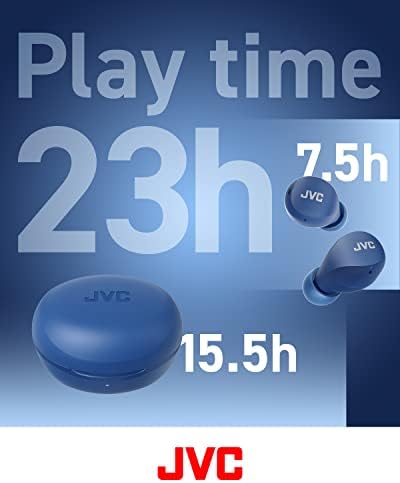 JVC Gumy Mini True Wireless Earbuds – Ultra-Light Bluetooth Headphones with Neodymium Drivers, 23-Hour Battery for Uninterrupted Music, IPX4 Water-Resistant Design Perfect for Active Lifestyles, Effortless Device Pairing for On-the-Go Listening