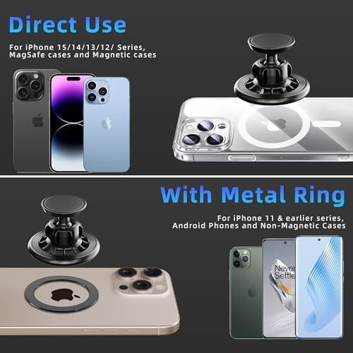 Revolutionary Magnetic Phone Holder for Active Lifestyles – 360° Rotatable Design with Memory Function for Gym, Golf Cart & Kitchen Use – Universal Compatibility for 4.0-7.2 Inch Devices – Hands-Free Convenience & Secure Grip on Metal Surfaces – Ideal Phone Mount for Fitness Enthusiasts & Home Chefs