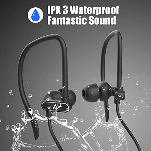 Premium Lightning Earbuds with Secure Ear-Hook Design for i Phone 14/13/12/11 Pro Max/X/XS Max/XR – MFi Certified Sports Earphones in Elegant Rose Gold with Built-in Mic for Hands-Free Calls and Rapid Charging