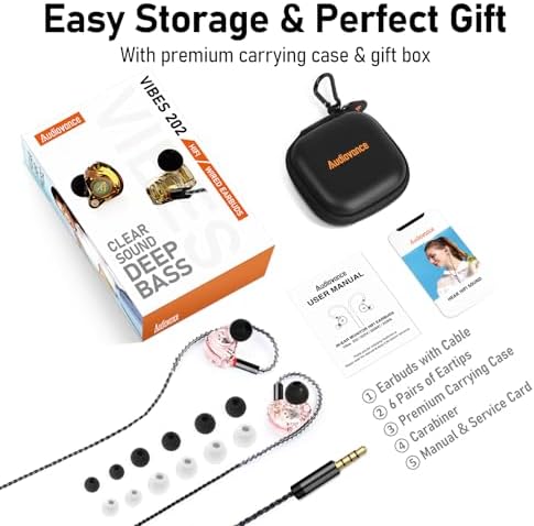 Unleash Exceptional Sound Quality with Vibes 202 MC USB-C Wired Earbuds: Premium Hi-Fi Audio, Advanced Noise Isolation, Ergonomic Comfort for i Phone 15/16 – Built-In Microphone for Effortless Communication & Durable Silver-Plated Cable – Includes Portable Case for On-the-Go Convenience