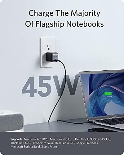 Anker Nano II 45 W USB-C Charger – Compact Ga N Fast Charger for Mac Book Pro, i Phone 15, Galaxy & More – Foldable Design for Ultimate Portability and Enhanced Charging Efficiency with PPS Technology