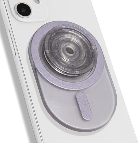 Sleek Translucent Green Oval Magnetic Phone Grip – Ultra-Lightweight & Mag Safe Compatible Accessory for Enhanced Smartphone Functionality and Modern Aesthetic